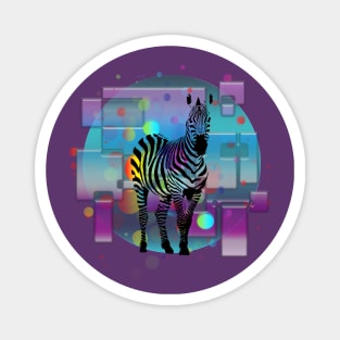 Colorful zebra Magnet